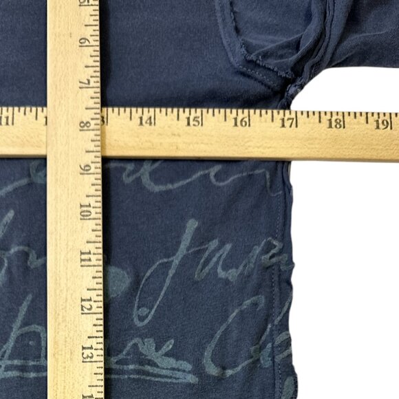Vintage Juicy Couture Tee Shirt Blue Script Cotton Long Sleeve Size S Y2K - Picture 13 of 13